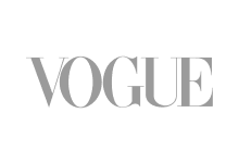 Vogue logo in black and white